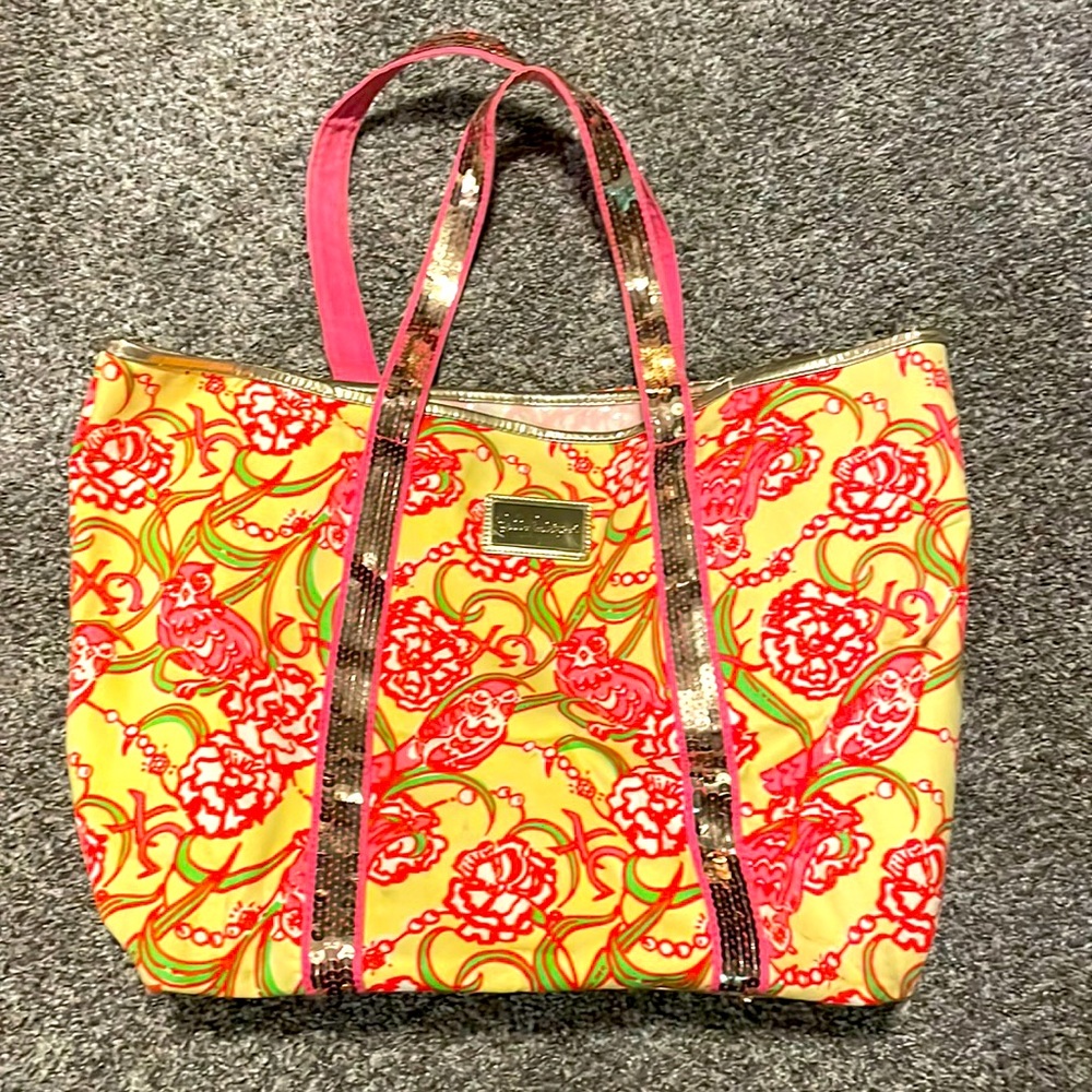 Lily Pulitzer Chi Omega bag - great condition